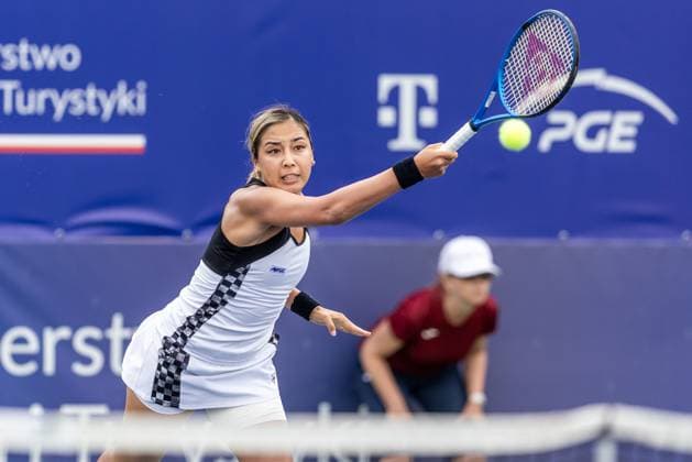 Polish Open 2024 Zarina Diyas during WTA, Tennis Damen 125 Polish Open 2024 tennis tournament in Warsaw, Poland on 24 July, 2024. Warsaw Poland  Copyright: xFotoxOlimpikx originalFilename:jastrzebowski-wta125po240724_npSyp.jpg