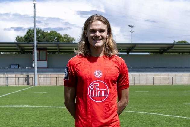 Tom Moustier Rot Weiss Essen 3 Liga, portrait date 2024 2025