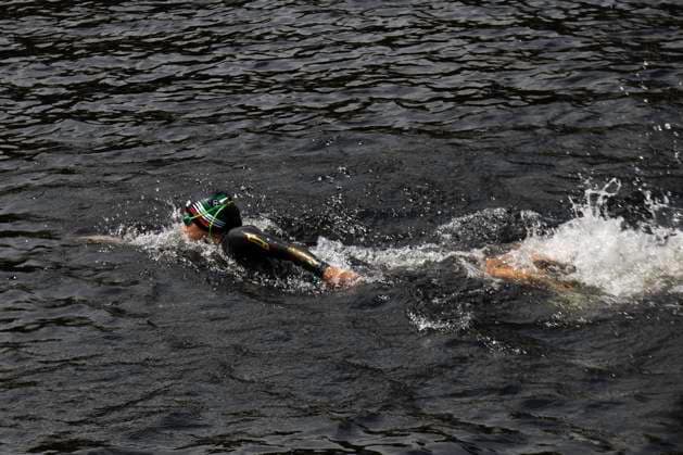 Mexican Triathlon Team s Swimming Training In Galicia For The Olympics Rosa Maria Tapia Vidal, member of the Mexican triathlon team, is swimming during their training for the Paris Olympic Games, Olympische Spiele, Olympia, OS in Lugo, Galicia, Spain, on July 24, 2024. Lugo, Galicia Spain Copyright: xCristianxLeyvax originalFilename:leyva-notitle240724_np971.jpg