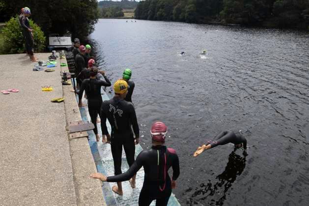 Mexican Triathlon Team s Swimming Training In Galicia For The Olympics Members of the Mexican triathlon team are swimming during their training for the Paris Olympic Games, Olympische Spiele, Olympia, OS in Lugo, Galicia, Spain, on July 24, 2024. Lugo, Galicia Spain  Copyright: xCristianxLeyvax originalFilename:leyva-notitle240724_npD9M.jpg