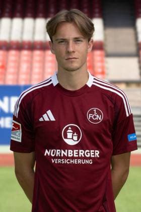 08 07 2024 1 FC Nuremberg FCN Club 2 Football Bundesliga BL Season 2024 2025 Photo appointment Portrait appointment Presentation Press appointment Single photo Single photo Portrait Portrait Headshot Caspar Jander 20, 1 FC Nuremberg FCN