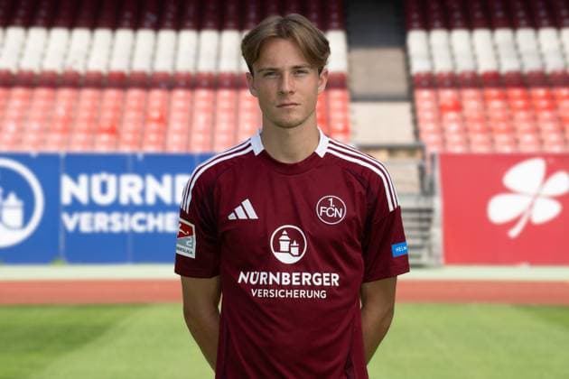 08 07 2024 1 FC Nuremberg FCN Club 2 Football Bundesliga BL Season 2024 2025 Photo appointment Portrait appointment Presentation Press appointment Single photo Single photo Portrait Portrait Headshot Caspar Jander 20, 1 FC Nuremberg FCN