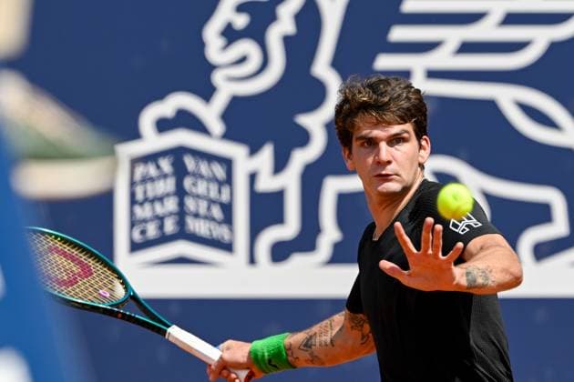 TENNIS - ATP, Tennis Herren Generali Open 2024 KITZBUEHEL,AUSTRIA,25.JUL.24 - TENNIS - ATP World Tour, Generali Open. Image shows Thiago Seyboth Wild (BRA).  GEPAxpictures xDanielxSchoenherr