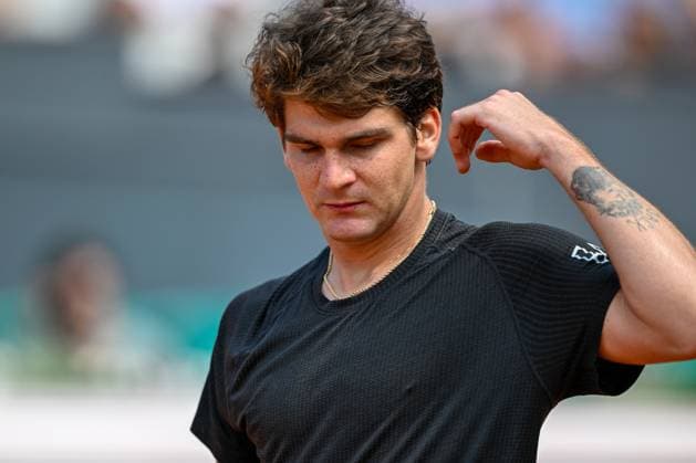TENNIS - ATP, Tennis Herren Generali Open 2024 KITZBUEHEL,AUSTRIA,25.JUL.24 - TENNIS - ATP World Tour, Generali Open. Image shows the disappointment of Thiago Seyboth Wild (BRA).  GEPAxpictures xDanielxSchoenherr