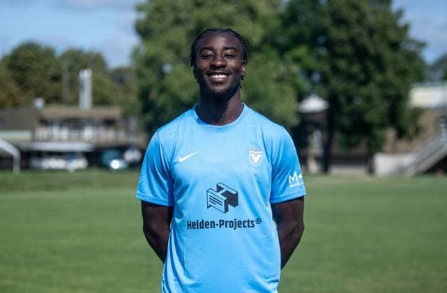 Larry Nana Oellers FC Viktoria 1889 Berlin Regionalliga Nordost, portrait date 2024 2025, 25 07 2024, Copyright: xSebastianxRäppold MatthiasxKochx