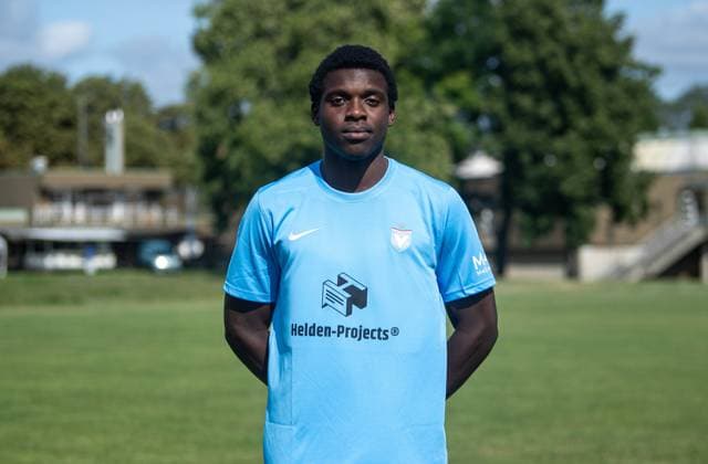 Emmanuel Elekwa FC Viktoria 1889 Berlin Regionalliga Nordost, portrait date 2024 2025, 25 07 2024, Copyright: xSebastianxRäppold MatthiasxKochx