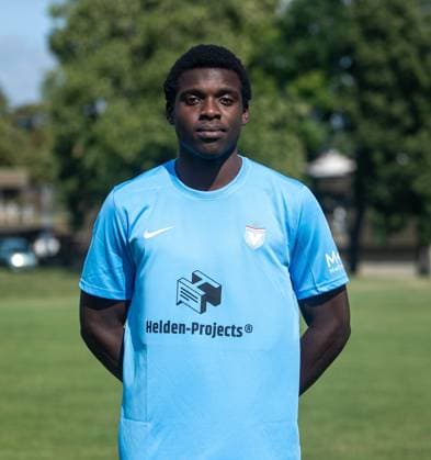 Emmanuel Elekwa FC Viktoria 1889 Berlin Regionalliga Nordost, portrait date 2024 2025, 25 07 2024, Copyright: xSebastianxRäppold MatthiasxKochx