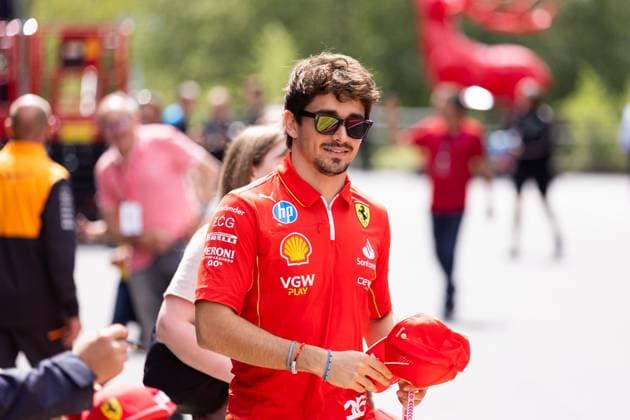 LECLERC Charles (mco), Scuderia Ferrari SF-24, portrait during the Formula 1 Rolex Belgian Grand Prix 2024, 14th round of the 2024 Formula One World Championship, WM, Weltmeisterschaft from July 26 to 28, 2024 on the Circuit de Spa-Francorchamps, in Stavelot, Belgium - F1 - BELGIAN GRAND PRIX 2024 DPPI Panoramic  240725_R14_BELGIO_DP_JFR64194.CR3_