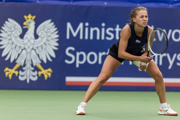 Polish Open 2024 Maja Chwalinska during WTA, Tennis Damen 125 Polish Open 2024 tennis tournament in Warsaw, Poland on 25 July, 2024. Warsaw Poland  Copyright: xFotoxOlimpikx originalFilename:jastrzebowski-wta125po240725_npcus.jpg