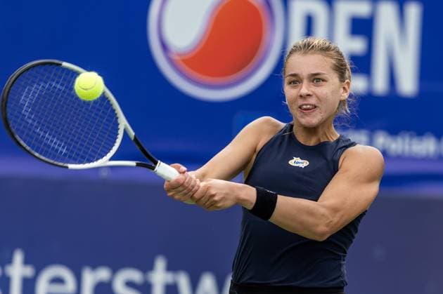 Polish Open 2024 Maja Chwalinska during WTA, Tennis Damen 125 Polish Open 2024 tennis tournament in Warsaw, Poland on 25 July, 2024. Warsaw Poland  Copyright: xFotoxOlimpikx originalFilename:jastrzebowski-wta125po240725_npGvV.jpg