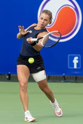 Polish Open 2024 Maja Chwalinska during WTA, Tennis Damen 125 Polish Open 2024 tennis tournament in Warsaw, Poland on 25 July, 2024. Warsaw Poland  Copyright: xFotoxOlimpikx originalFilename:jastrzebowski-wta125po240725_npLUG.jpg