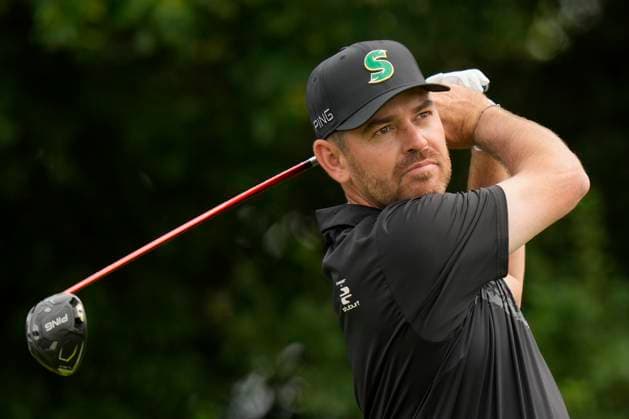 25th July 2024; JCB Golf &amp; Country Club, Rocester, Uttoxeter, England; LIV UK Golf League, Pro-Am Day; Louis Oosthuizen of the Stinger GC plays from the fifteenth tee during the Thursday Pro-Am  ActionPlus12671567 StevenxFlynn