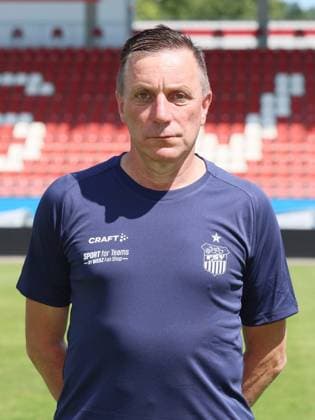FSV Zwickau team presentation Regionalliga NO team manager Mario Kallisch FSV Zwickau Regionalliga NordOst, Porträttermin 2024 2025 , Zwickau, 15 07 2024, GGZ Arena, Football , Picture Point