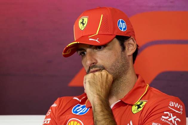 F1 Grand Prix of Belgium - Previews Carlos Sainz of Spain and Scuderia Ferrari attends the press conference, PK, Pressekonferenz during previews ahead of the F1 Grand Prix of Belgium at Circuit de Spa-Francorchamps on July 25, 2024, in Spa, Belgium. Spa Circuit de Spa-Francorchamps Spa Belgium RL_GPF1BELG24_00001 Copyright: xRicardoxLarreinax