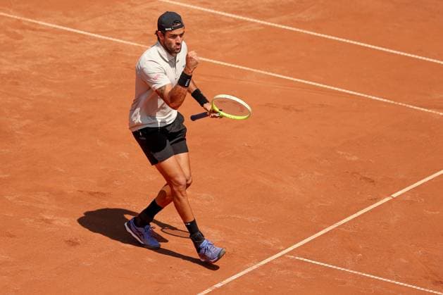 Matteo Berrettini ITA makes a fist and cheers, cheers, joy, emotion Copyright: xJuergenxHasenkopfx