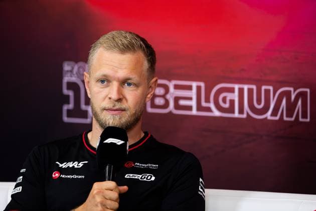 MAGNUSSEN Kevin (den), Haas F1 Team VF-24 Ferrari, portrait press conference, PK, Pressekonferenz during the Formula 1 Rolex Belgian Grand Prix 2024, 14th round of the 2024 Formula One World Championship, WM, Weltmeisterschaft from July 26 to 28, 2024 on the Circuit de Spa-Francorchamps, in Stavelot, Belgium - F1 - BELGIAN GRAND PRIX 2024 DPPI Panoramic  240725_R14_BELGIO_DP__F_18281.CR2 -Aprimorado-NR