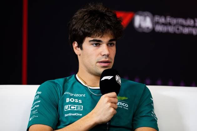 STROLL Lance (can), Aston Martin F1 Team AMR24, portrait press conference, PK, Pressekonferenz during the Formula 1 Rolex Belgian Grand Prix 2024, 14th round of the 2024 Formula One World Championship, WM, Weltmeisterschaft from July 26 to 28, 2024 on the Circuit de Spa-Francorchamps, in Stavelot, Belgium - F1 - BELGIAN GRAND PRIX 2024 DPPI Panoramic  240725_R14_BELGIO_DP__F_18303.CR2 -Aprimorado-NR