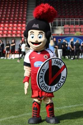 Mascot Viktor FC Viktoria Köln 3 Liga, portrait date 2024 2025 North Rhine-Westphalia Germany