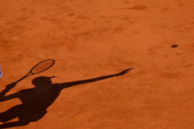 Shadow of Yannick Hanfmann GER Tennis Generali Open Kitzbuehel 2024 ATP 250 Kitzbuehler Tennis Club Kitzbuehel Tirol Austria 25 July 2024 Copyright: xJuergenxHasenkopfx