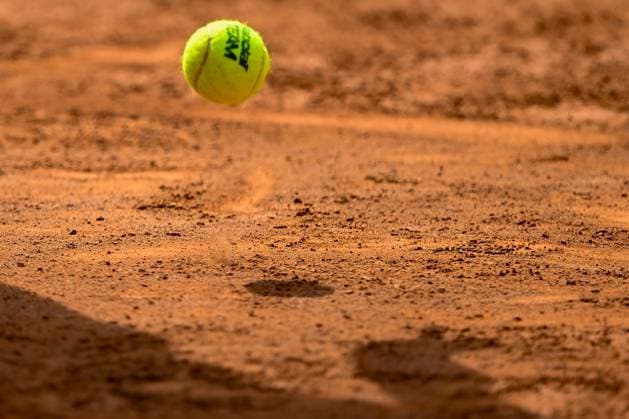 TENNIS - ATP, Tennis Herren Generali Open 2024 KITZBUEHEL,AUSTRIA,25.JUL.24 - TENNIS - ATP World Tour, Generali Open. Image shows a feature with a tennis ball.  GEPAxpictures xDanielxSchoenherr