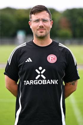 Physiotherapist Mathias Eckl Fortuna Düsseldorf 2 BL, portrait appointment 2024 2025