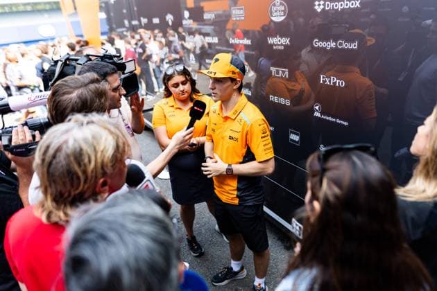PIASTRI Oscar (aus), McLaren F1 Team MCL38, portrait during the Formula 1 Rolex Belgian Grand Prix 2024, 14th round of the 2024 Formula One World Championship, WM, Weltmeisterschaft from July 26 to 28, 2024 on the Circuit de Spa-Francorchamps, in Stavelot, Belgium - F1 - BELGIAN GRAND PRIX 2024 DPPI Panoramic  240725_R14_BELGIO_DP_JFR64744.CR3_