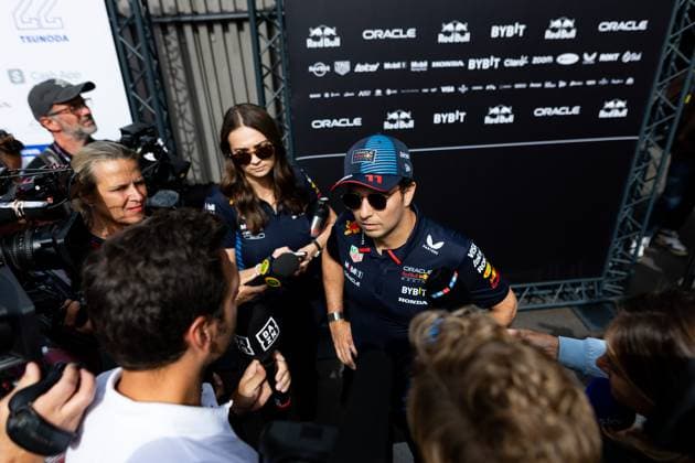 PEREZ Sergio (mex), Red Bull Racing RB20, portrait during the Formula 1 Rolex Belgian Grand Prix 2024, 14th round of the 2024 Formula One World Championship, WM, Weltmeisterschaft from July 26 to 28, 2024 on the Circuit de Spa-Francorchamps, in Stavelot, Belgium - F1 - BELGIAN GRAND PRIX 2024 DPPI Panoramic  240725_R14_BELGIO_DP_JFR64811.CR3_