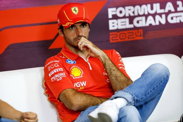 55 Carlos Sainz ESP, Scuderia Ferrari HP , F1 Grand Prix of Belgium at Circuit de Spa Francorchamps on July 25, 2024 in Spa Francorchamps, Belgium Photo by HOCH ZWEI Spa Francorchamps Belgium
