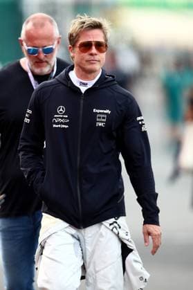 25 07 2024, xsvx, Motorsport FIA Formula 1, Belgian Grand Prix 2024 emspor, v l Brad Pitt Team APXGP Apex Sonny Hayes FIA REGULATIONS PROHIBIT ANY USE OF PHOTOGRAPHS as IMAGE SEQUENCES and or QUASI VIDEO Spa