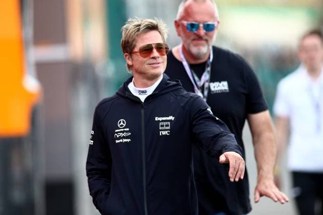 25 07 2024, xsvx, Motorsport FIA Formula 1, Belgian Grand Prix 2024 emspor, v l Brad Pitt Team APXGP Apex Sonny Hayes FIA REGULATIONS PROHIBIT ANY USE OF PHOTOGRAPHS as IMAGE SEQUENCES and or QUASI VIDEO Spa