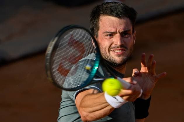TENNIS - ATP, Tennis Herren Generali Open 2024 KITZBUEHEL,AUSTRIA,25.JUL.24 - TENNIS - ATP World Tour, Generali Open. Image shows Pedro Martinez (ESP).  GEPAxpictures xDanielxSchoenherr