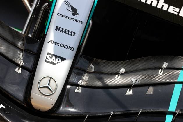 MERCEDES nose FORMULE 1 : Grand Prix de Belgique - Spa-Francorchamps - 25 07 2024 FORMULE 1 : Grand Prix de Belgique - Spa-Francorchamps - 25 07 2024 MPSAgency Panoramic 