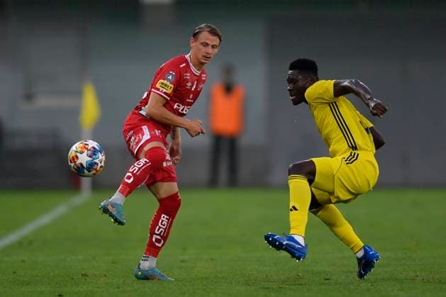 240725 Simon Hedlund of Elfsborg during the UEFA Europa League qualification match between Sheriff Tiraspol and Elfsborg on July 25, 2024 in Tiraspol Photo Alex Nicodim BILDBYRAN COP 282 AN0008 fotboll football soccer fotball uefa europa league sheriff tiraspol elfsborg bbeng qualification  Copyright: ALEXxNICODIM BB240725ZP030
