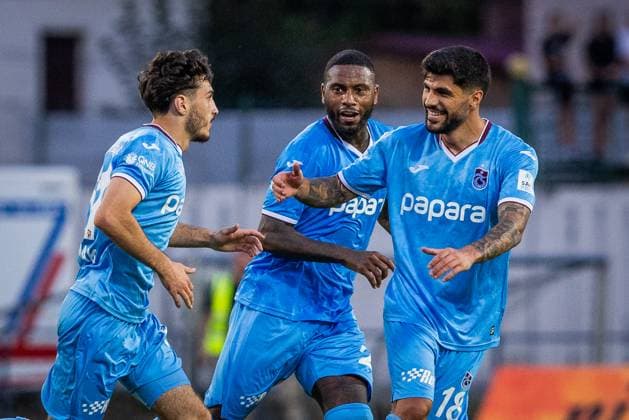 RUZOMBEROK - TRABZONSPOR UEFA EUROPA LEAGUE Goal scored by Cihan Canak of Trabzonspor during the 1st leg of Second qualifying round of the UEFA Europa League football match between MFK Ruzomberok and Trabzonspor. Ruzomberok, Slovakia, July 25, 2024. PUBLICATION NOT IN SLOVAKIA Ruzomberok Copyright: xBranislavxRackox 080A5085