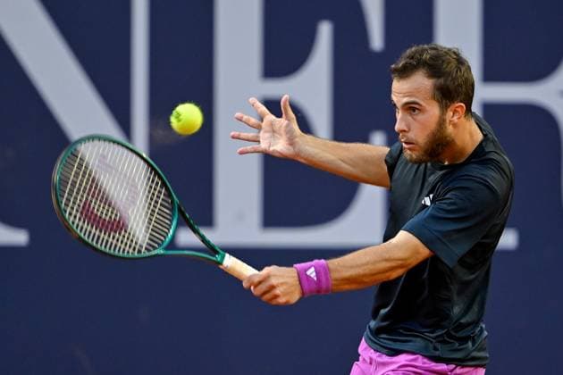 TENNIS - ATP, Tennis Herren Generali Open 2024 KITZBUEHEL,AUSTRIA,25.JUL.24 - TENNIS - ATP World Tour, Generali Open. Image shows Hugo Gaston (FRA).  GEPAxpictures xDanielxSchoenherr
