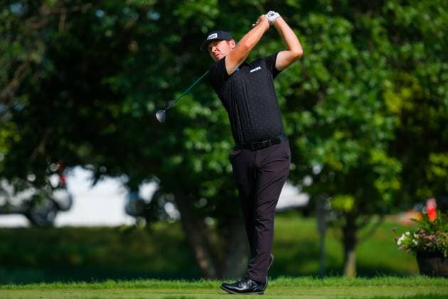 July 25, 2024, Blaine, Minnesota, USA: SEAMUS POWER tees off at hole 10 during the 2024 PGA, Golf Herren 3M Open at TPC Twin Cities on July 25, 2024. Blaine USA - ZUMAg254 20240725_zsp_g254_111 Copyright: xStevenxGarciax