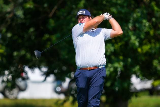 July 25, 2024, Blaine, Minnesota, USA: NEAL SHIPLEY tees off at hole 10 during the 2024 PGA, Golf Herren 3M Open at TPC Twin Cities on July 25, 2024. Blaine USA - ZUMAg254 20240725_zsp_g254_130 Copyright: xStevenxGarciax