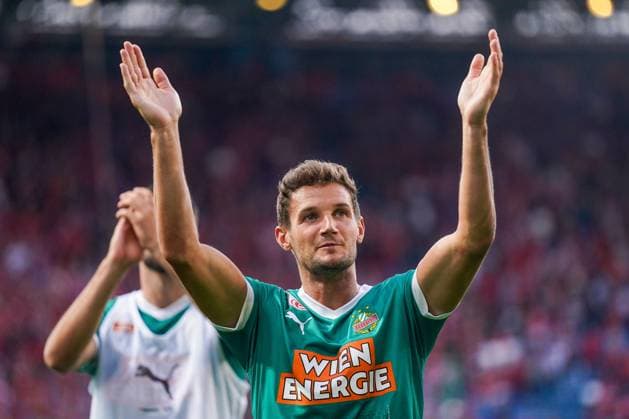 25.07.2024 KRAKOW UL. REYMONTA ( POLAND ) PILKA NOZNA ( FOOTBALL ) LIGA EUROPY UEFA ( UEFA EUROPA LEAGUE ) - 2. RUNDA ELIMINACJI ( SECOND QUALIFYING ROUND ) MECZ WISLA KRAKOW - RAPID WIEDEN ( GAME RAPID WIEN ) NZ MAXIMILIAN HOFMANN EMOCJE ( EMOTIONS ) RADOSC ( JOY ) FOTO BORYS GOGULSKI CYFRASPORT NEWSPIX.PL --- Newspix.pl  20240725_CSBG_0074