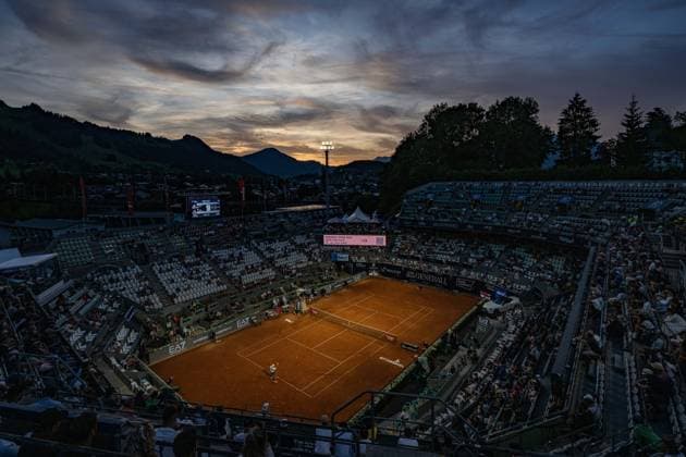 Sport Bilder des Tages TENNIS - ATP, Tennis Herren Generali Open 2024 KITZBUEHEL,AUSTRIA,25.JUL.24 - TENNIS - ATP World Tour, Generali Open. Image shows an overview of the center court.  GEPAxpictures xDanielxSchoenherr