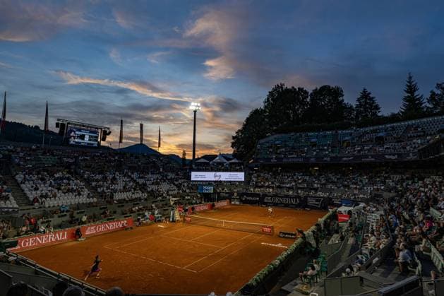 TENNIS - ATP, Tennis Herren Generali Open 2024 KITZBUEHEL,AUSTRIA,25.JUL.24 - TENNIS - ATP World Tour, Generali Open. Image shows an overview of the center court.  GEPAxpictures xDanielxSchoenherr