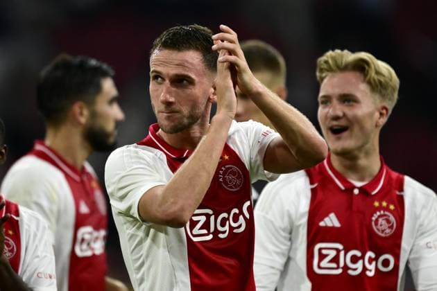 AMSTERDAM - Branco van den Boomen of Ajax after the UEFA Europa League 2nd preliminary round match between Ajax Amsterdam and FK Vojvodina at the Johan Cruijff ArenA on July 25, 2024 in Amsterdam, the Netherlands. ANP OLAF KRAAK UEFA Europa Europa League second qualifying round 2024 25 xVIxANPxSportx xxANPxIVx 504193196 originalFilename: 504193196.jpg