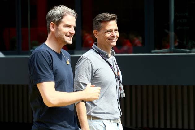 25 07 2024, xsvx, Motorsport FIA Formula 1, Belgian Grand Prix 2024 emspor, f l Sky commentator Sascha Roos TV and Peter Hardenacke presenter FIA REGULATIONS PROHIBIT ANY USE OF PHOTOGRAPHS as IMAGE SEQUENCES and or QUASI VIDEO Spa