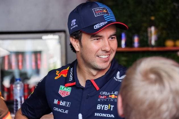 May 25, 2024, Spa-Francorchamps, Belgium: CHECO PEREZ filming with MAX VERSTAPPEN during media day for media day of the Belgian Grand Prix. Spa-Francorchamps Belgium - ZUMA Pho 20240525_mda_k187_213 Copyright: xAlexisxKahnx