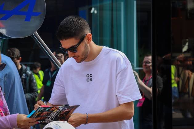 May 25, 2024, Spa-Francorchamps, Belgium: ESTEBAN OCON signing autographs in the Formula One paddock Thursday for media day of the Belgian Grand Prix when he announces hes moving to HAAS starting 2025 with a multi-year contract. Spa-Francorchamps Belgium - ZUMA Pho 20240525_mda_k187_236 Copyright: xAlexisxKahnx