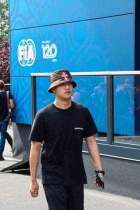 May 25, 2024, Spa-Francorchamps, Belgium: ZHOU GUANYU arriving to the Formula One paddock Thursday for media day of the Belgian Grand Prix. Spa-Francorchamps Belgium - ZUMA Pho 20240525_mda_k187_238 Copyright: xAlexisxKahnx