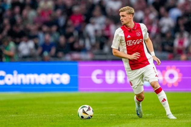 AMSTERDAM , 25-07-2024, JohanCruijff ArenA , Season 2024-2025. UEFA Europa League Second qualifying round Football between Ajax and Vojvodina , Ajax player Kenneth Taylor Ajax - Vojvodina  x25837148x Copyright: