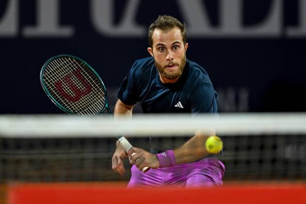 TENNIS - ATP, Tennis Herren Generali Open 2024 KITZBUEHEL,AUSTRIA,25.JUL.24 - TENNIS - ATP World Tour, Generali Open. Image shows Hugo Gaston (FRA).  GEPAxpictures xDanielxSchoenherr