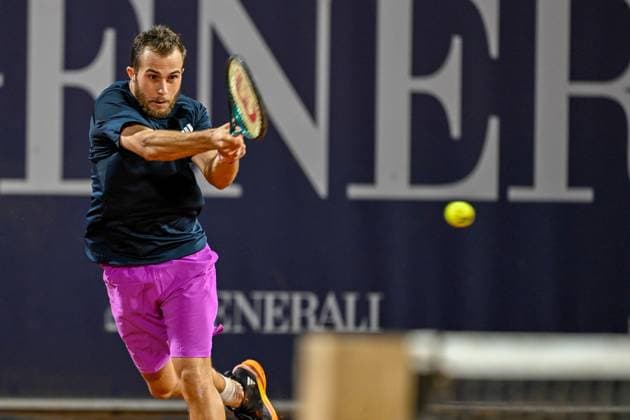 TENNIS - ATP, Tennis Herren Generali Open 2024 KITZBUEHEL,AUSTRIA,25.JUL.24 - TENNIS - ATP World Tour, Generali Open. Image shows Hugo Gaston (FRA).  GEPAxpictures xDanielxSchoenherr