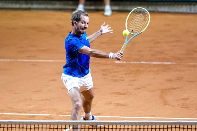 ATP, Tennis Herren Challenger 100 - Internazionali di Verona Richard Gasquet from France is in action during the Internazionali di Verona ATP Challenger 100 tennis tournament at Sports Club Verona in Verona, Italy, on July 25, 2024. Verona Italy Italy  Copyright: xRobertoxTommasinix originalFilename:tommasini-atpchall240725_npYVY.jpg