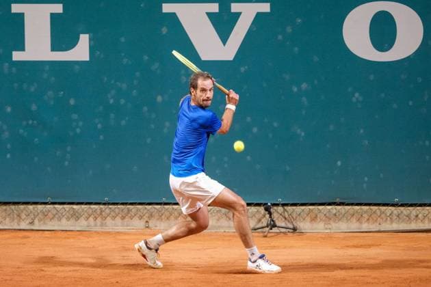 Richard Gasquet from France in action during Internazionali di Verona ATP, Tennis Herren Challenger 100 tennis tournament at Sports Club Verona in Verona on July 25, 2024, Verona Italy.  Copyright: xRobertoxTommasini IPAxSportx xipx xx IPA_48272542 IPA_Agency_IPA48272542
